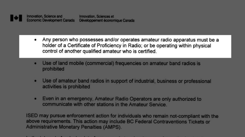 Possession of radio apparatus is prohibited unless