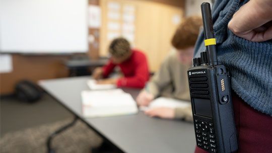 Two-way radio for emergency communication